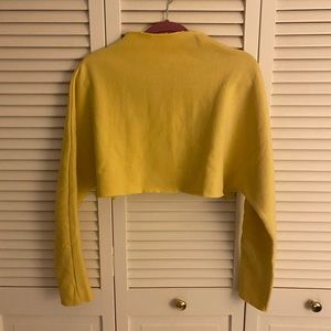 Urban Outfitters Yellow Crop Sweater XS 🐥